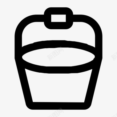 水桶浴缸清洁图标