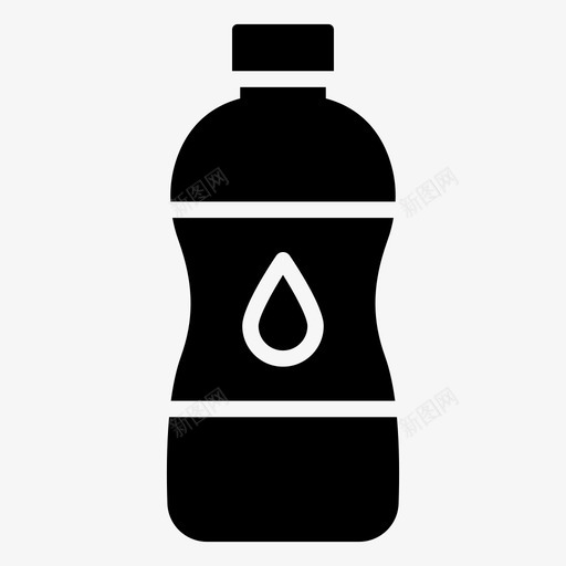 水瓶水饮料svg_新图网 https://ixintu.com 水瓶 饮料 矿泉水 容器 一套 夏季 字形 矢量 矢量图 图标