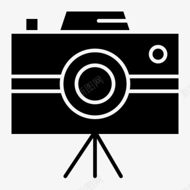 摄像机手持式摄像机记者摄像机图标