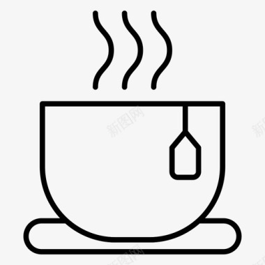 一杯咖啡冷的热的图标