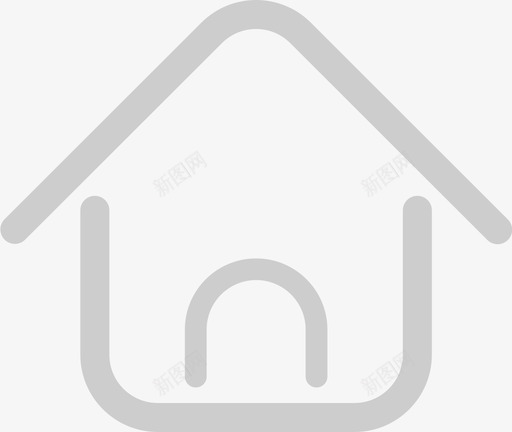 底部banner首页未选中svg_新图网 https://ixintu.com 底部 首页 选中
