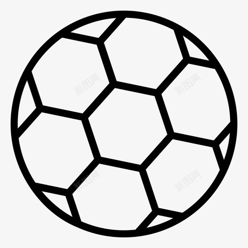 足球踢球球形球svg_新图网 https://ixintu.com 足球 踢球 球形 夏季 时间 矢量 矢量图 图标