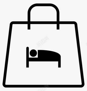 睡袋采购购物图标