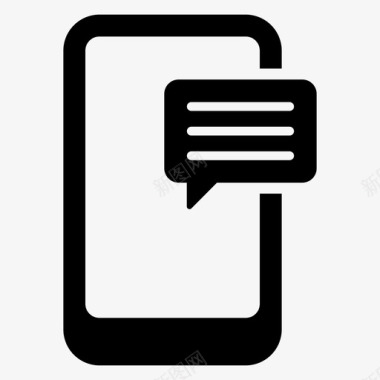 手机聊天移动通讯手机短信图标