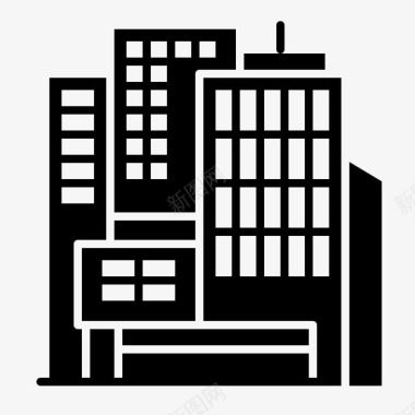 建筑城市建筑字形集6图标
