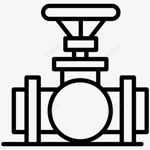 管阀控制阀排水管svg_新图网 https://ixintu.com 管阀 控制阀 排水管 水暖 管管 成套 施工 工具 实心 图标