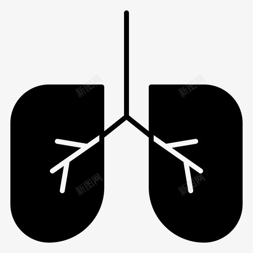 解剖学肺生物学字形集48svg_新图网 https://ixintu.com 解剖学 生物学 字形