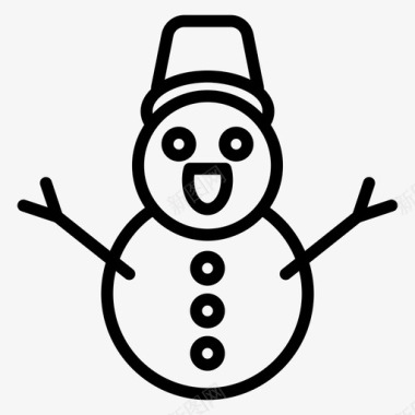 雪人圣诞雪人雪人性格图标