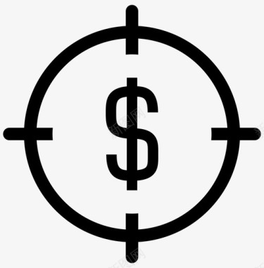 目标货币美元焦点图标