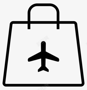 袋子机场买飞机图标