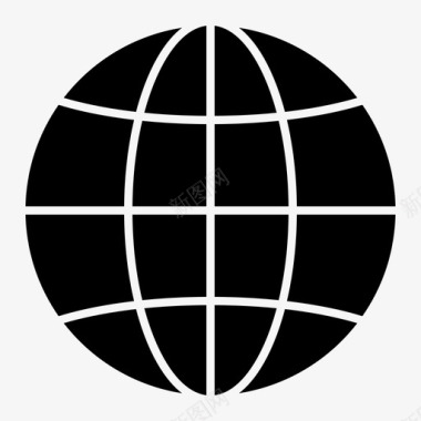 地球网络基本字形集75图标
