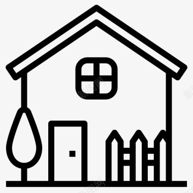 住宅房产房屋图标