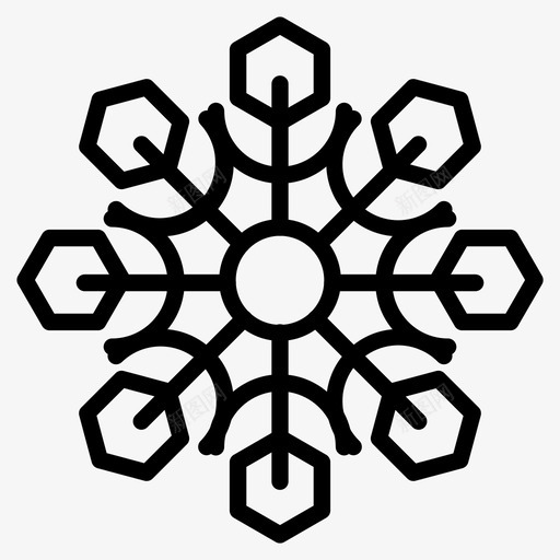 雪寒冷雪花svg_新图网 https://ixintu.com 寒冷 雪花 下雪 天气 冬天 图标 收集 集线