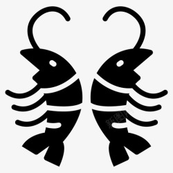 鱼科虾螃蟹甲壳类动物高清图片