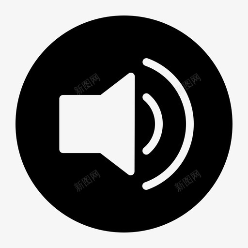 扬声器媒体播放器扩音器svg_新图网 https://ixintu.com 媒体播放器 扬声器 扩音器 音量 徽章