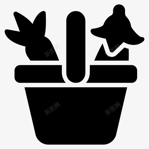菜篮子食用食品农产品svg_新图网 https://ixintu.com 菜篮子 食品 食用 农产品 杂货 蔬菜 固体 图标
