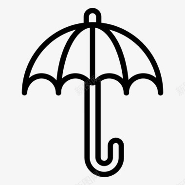 雨伞大喇叭保险图标