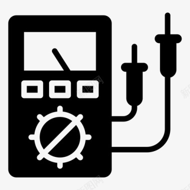 电压表数字电压表电表图标