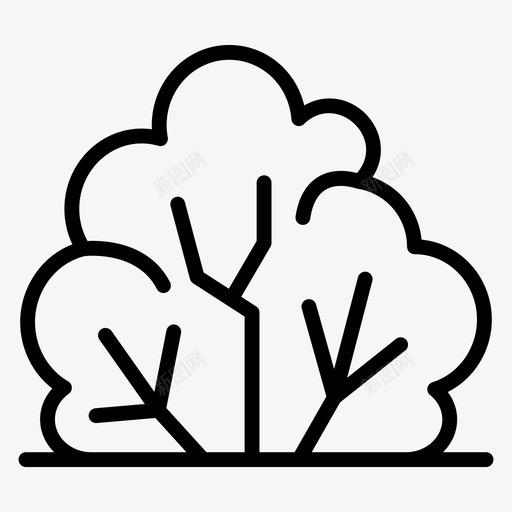 灌木生态农业svg_新图网 https://ixintu.com 灌木 生态 生态农业 自然 农业 轮廓 向量 图标