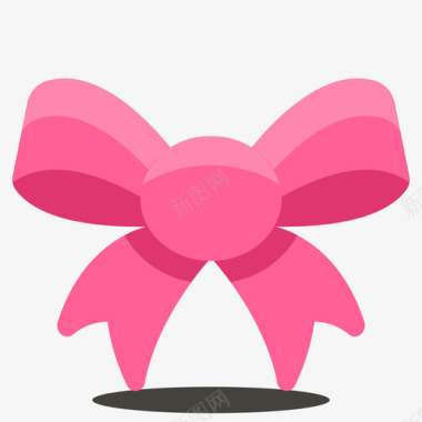 粉色蝴蝶结图标
