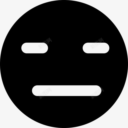 评价表情黑脸svg_新图网 https://ixintu.com 评价 评价表 表情 黑脸