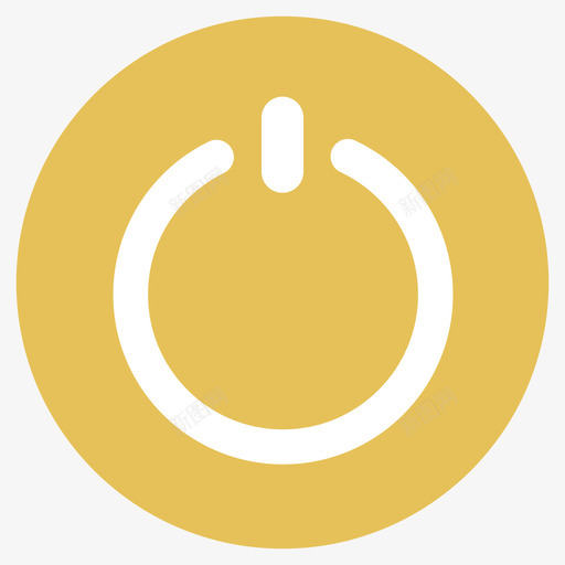 停止图标黄色svg_新图网 https://ixintu.com 停止 图标 黄色