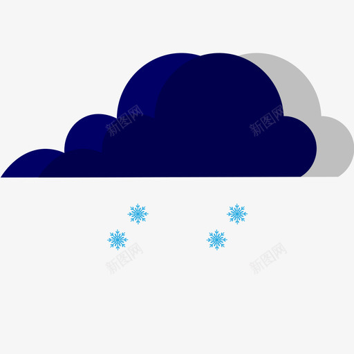 大雪转暴雪01svg_新图网 https://ixintu.com 大雪 暴雪