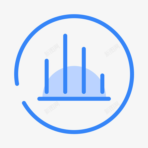 图表柱状svg_新图网 https://ixintu.com 图表 柱状 多色 填充 线性 扁平 简约 圆润 商务