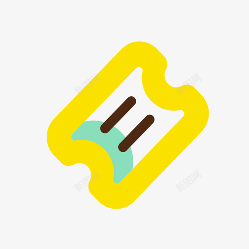 优惠券1svg_新图网 https://ixintu.com 优惠券 多色 圆润 可爱