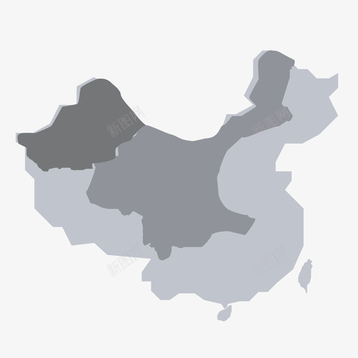 省地图1svg_新图网 https://ixintu.com 省地 地图