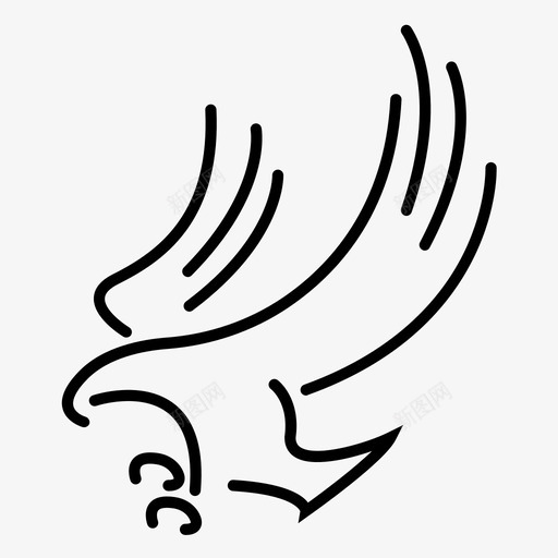 老鹰svg_新图网 https://ixintu.com 老鹰