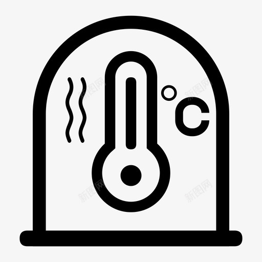 温湿度传感器iconsvg_新图网 https://ixintu.com 温湿度 传感器