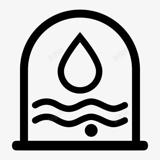 水浸传感器iconsvg_新图网 https://ixintu.com 水浸 传感器