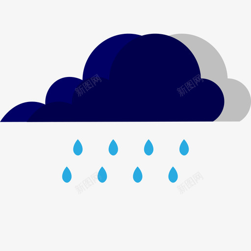 大雨转暴雨01svg_新图网 https://ixintu.com 大雨 暴雨