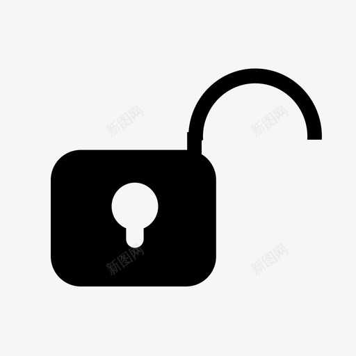 解锁unlocksvg_新图网 https://ixintu.com 解锁 填充 扁平 单色 简约