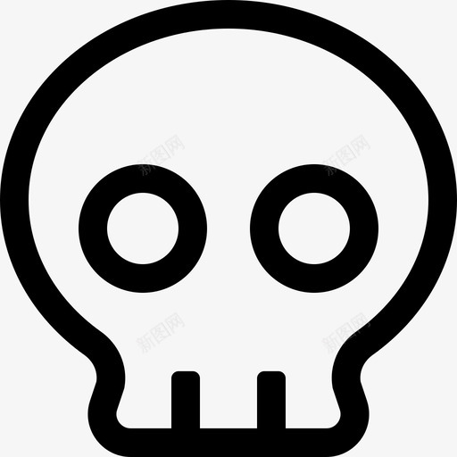 skullsvg_新图网 https://ixintu.com 线性 简约 手绘