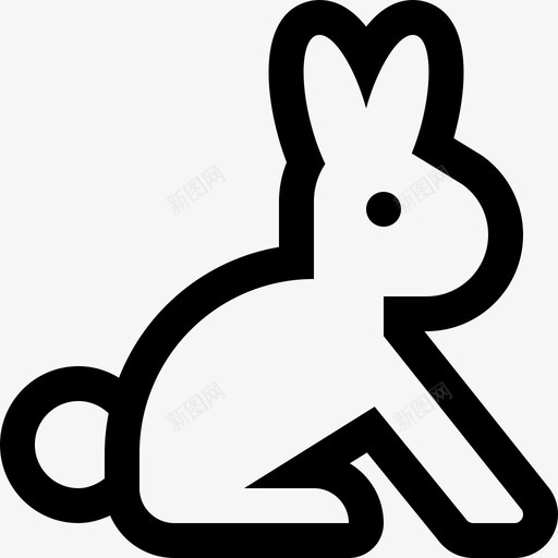 rabbitsvg_新图网 https://ixintu.com 线性 简约 手绘