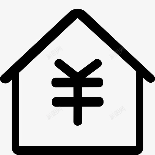 091金融机构人民币细svg_新图网 https://ixintu.com 金融机构 人民币