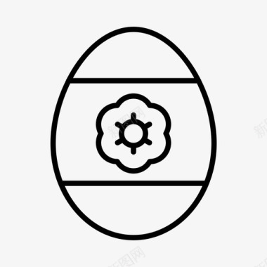 复活节彩蛋庆祝活动基督教图标
