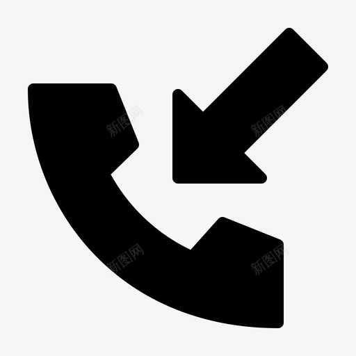电话输入呼叫传入svg_新图网 https://ixintu.com 电话 输入 呼叫 传入 通信 牢固