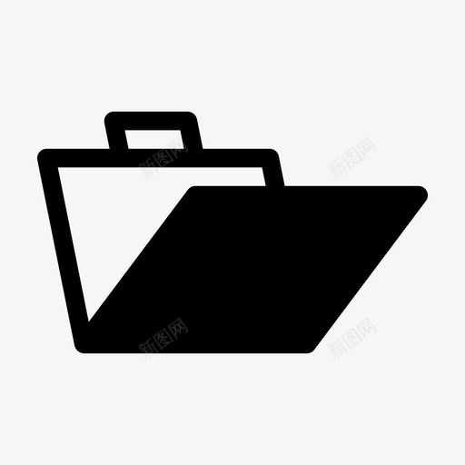 打开公文包包手提箱svg_新图网 https://ixintu.com 打开 公文包 公文 包包 手提箱 旅行 用户界面 固体