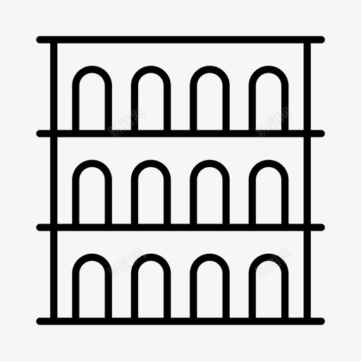古罗马斗兽场欧洲意大利svg_新图网 https://ixintu.com 罗马 意大利 斗兽场 欧洲