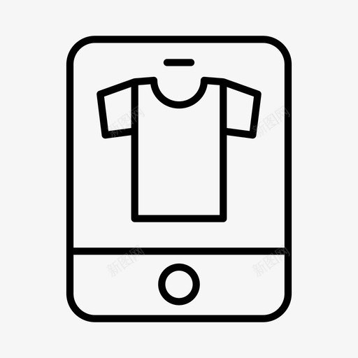电子商务服装在线svg_新图网 https://ixintu.com 电子商务 服装 在线购物 平板电脑