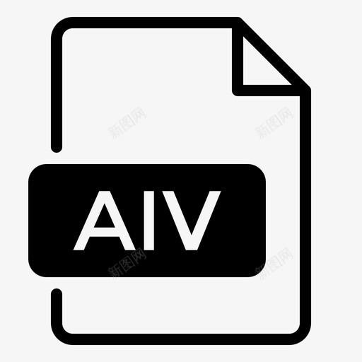 aiv文档文件svg_新图网 https://ixintu.com 文档 文件 格式 类型