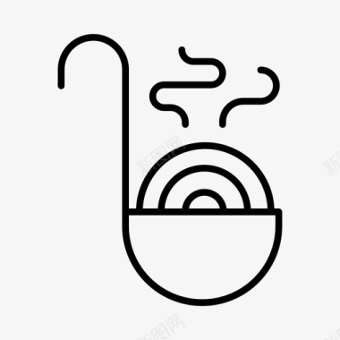 肉丸子料理烹饪图标