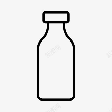 瓶子饮料奶瓶图标