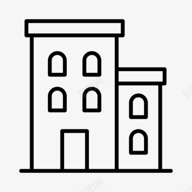 住房公寓社区图标