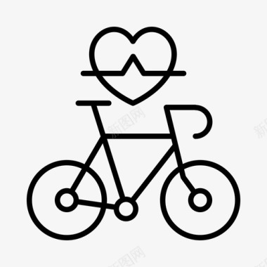 骑自行车健身环法自行车赛图标