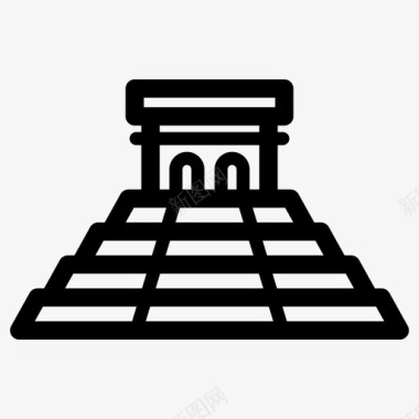 玛雅金字塔奇琴伊萨图标
