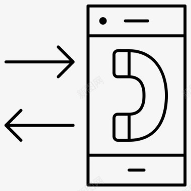 打电话交流联络图标